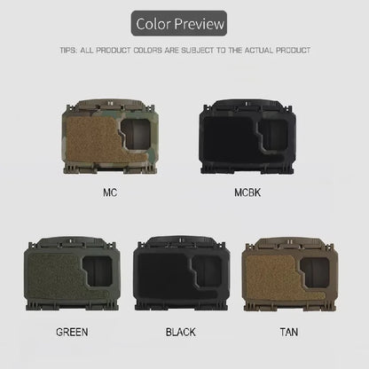 Tactical Phone Case Mobile Phone Admin Map Navigation Holder MOLLE Vest Plate Carrier Chest Protection Box for Smartphone