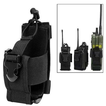 Tactical Radio Holder Shift Pocket Tactical Molle Pouch Walkie Talkie Holster Nylon Waist Belt Bag Pocket Hunting Accessories