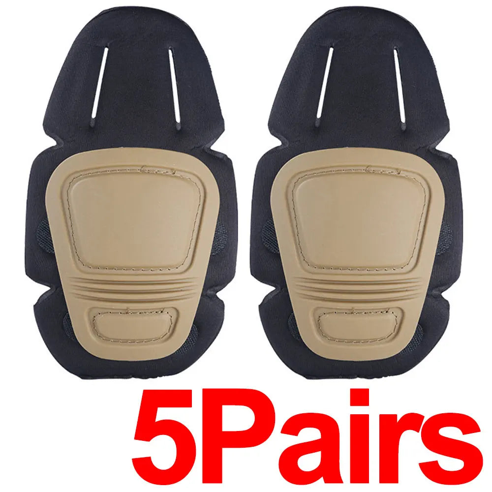 Tactical Knee Elbow Pads Set Outdoor Camouflage Combat Gear Hunting Suit Protection Quick-insert Soft Cushion Military Guard