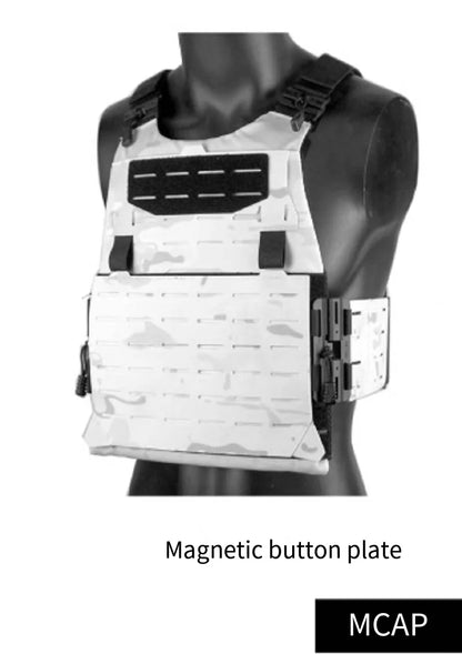 Outdoor Sports - Magnetic Snap Quick Release  Vest And Accessories White