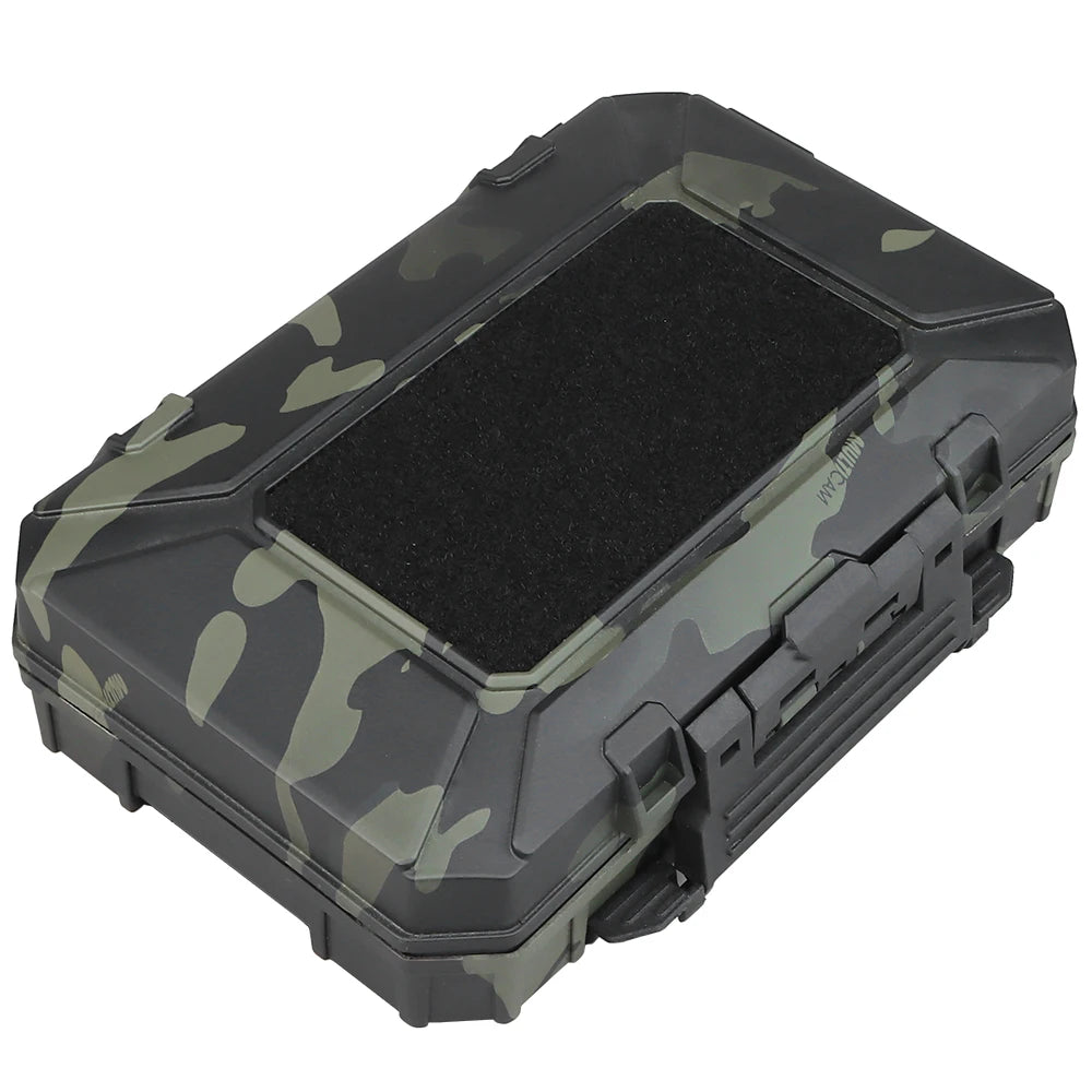 Molle Tactical Waterproof Case Battery Mobile phone Protective Airsoft Vest Gear Cases Double Sponge Shockproof Lockable Pouch