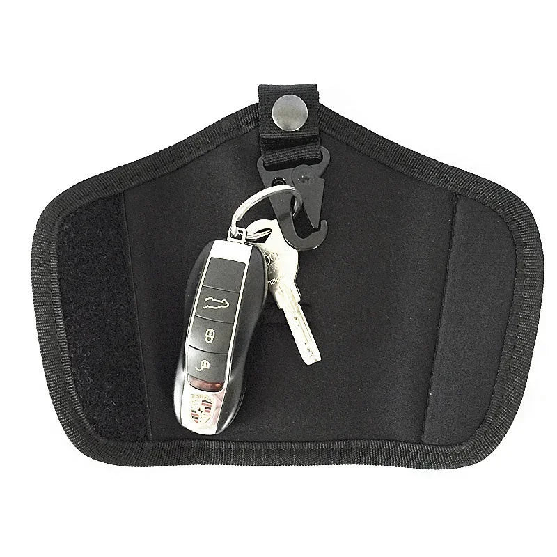 Outdoor Key Holder EDC Tool Pouch Tactical Key Keeper Waist Bag Keychain Small Pocket Foldable Hiking Camping Hunting Key Wallet