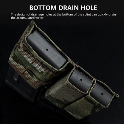 9mm/5.56 Magazine Pouch Tactical Pistol Mag Pouches Militar Double Mag Bag Hunting Airsoft Holder With FAST Nylon Support Clip