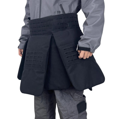Laser‑Cut MOLLE Level IIIA Soft PE Tactical Protective Skirt Quick Release Adjustable Outdoor Hunting Waist Hip Protective Gear
