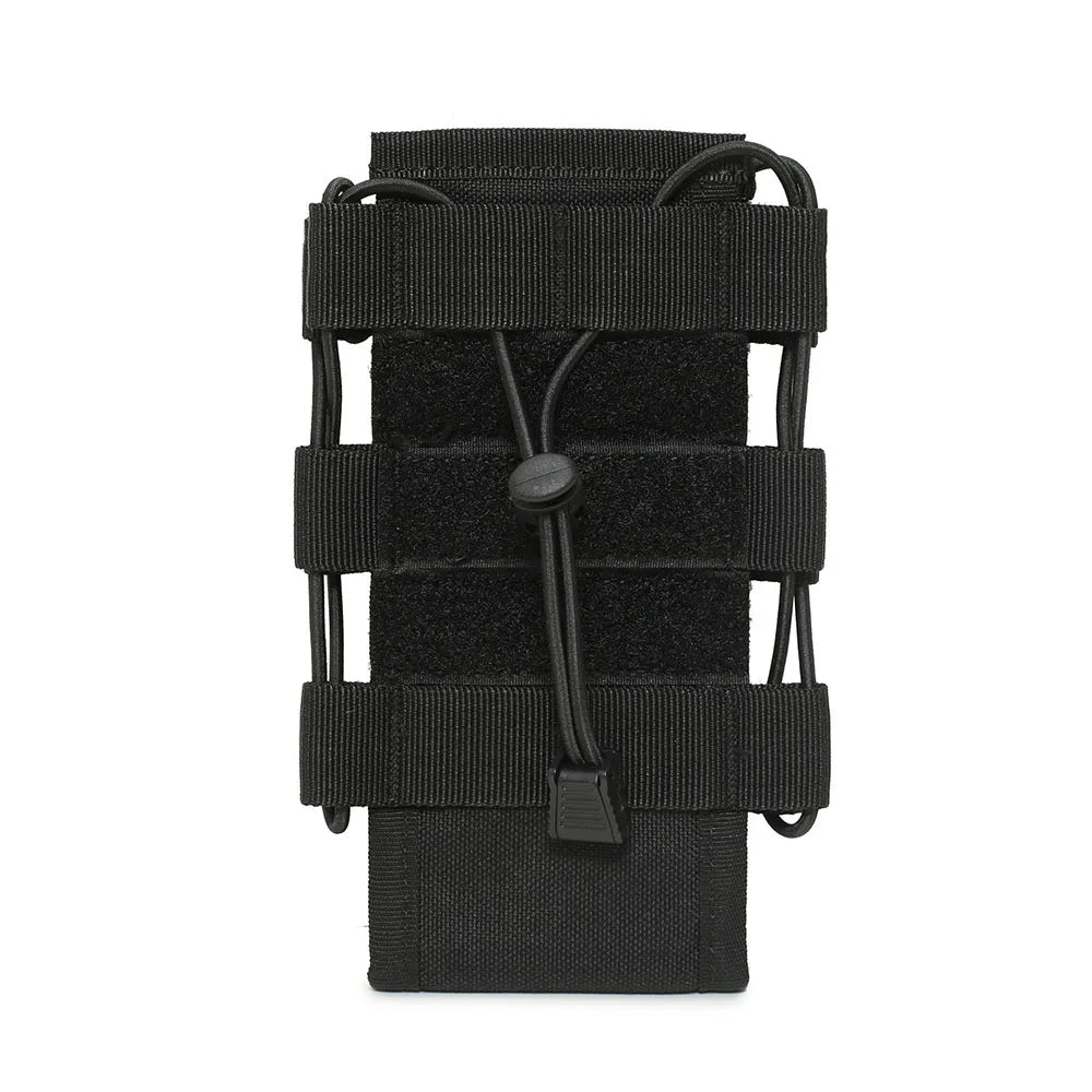 Tactical Molle Radio Walkie Talkie Pouch Outdoor Portable Radio Interphone Holster Carry Bag Adjustable Universal Radio Holder