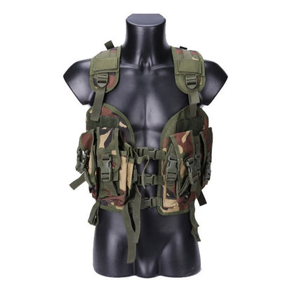 Tactical Vest Outdoor Men Airsoft Paintball Body Armor with Water Bag Camouflage Combat Vest
