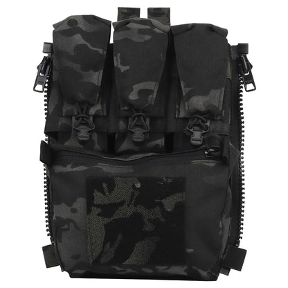 Assault Adapt Banger Back Panel Zip On Rear Pack Tactical Vest  V5 Plate Carrier Accessories Bag GP Pouch Multitools Pocket