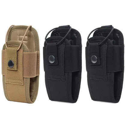 1-3pcs Nylon Pouch Tactical Radio Walkie Bag Holder Pocket Portable Interphone Holster Carry Bag Hunting Camping