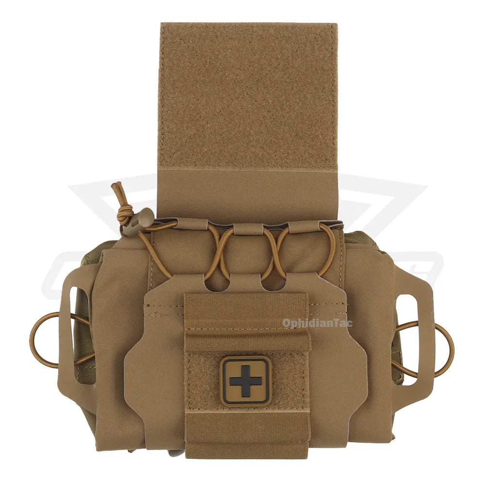 OPHIDIAN  First Aid Kit - MOLLE Compatible Hunting Hanging Bag Portable emergency supply storage for outdoor survival activities