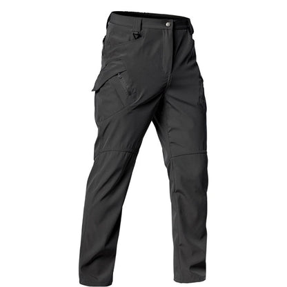 TRVLWEGO Men's Tactical Hiking Pants Spring Autumn Wear-Resistant 9 Pockets for Camping Fishing Hunting Climbing Trekking