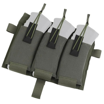 OPHIDIAN Tac 556 Magazine Pouch Molle Hunting Vest SPC JPC Plate Carrier Front Panel Triple M4 Mag Holder Bag Paintball Airsoft