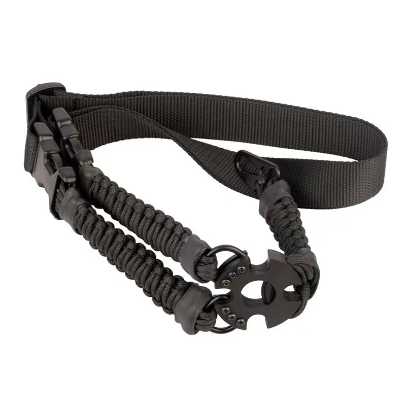Nylon Webbing Multiuse Durable Rifles Sling Tactic Single Point Gun Shoulder Strap Quickly Adjust Length