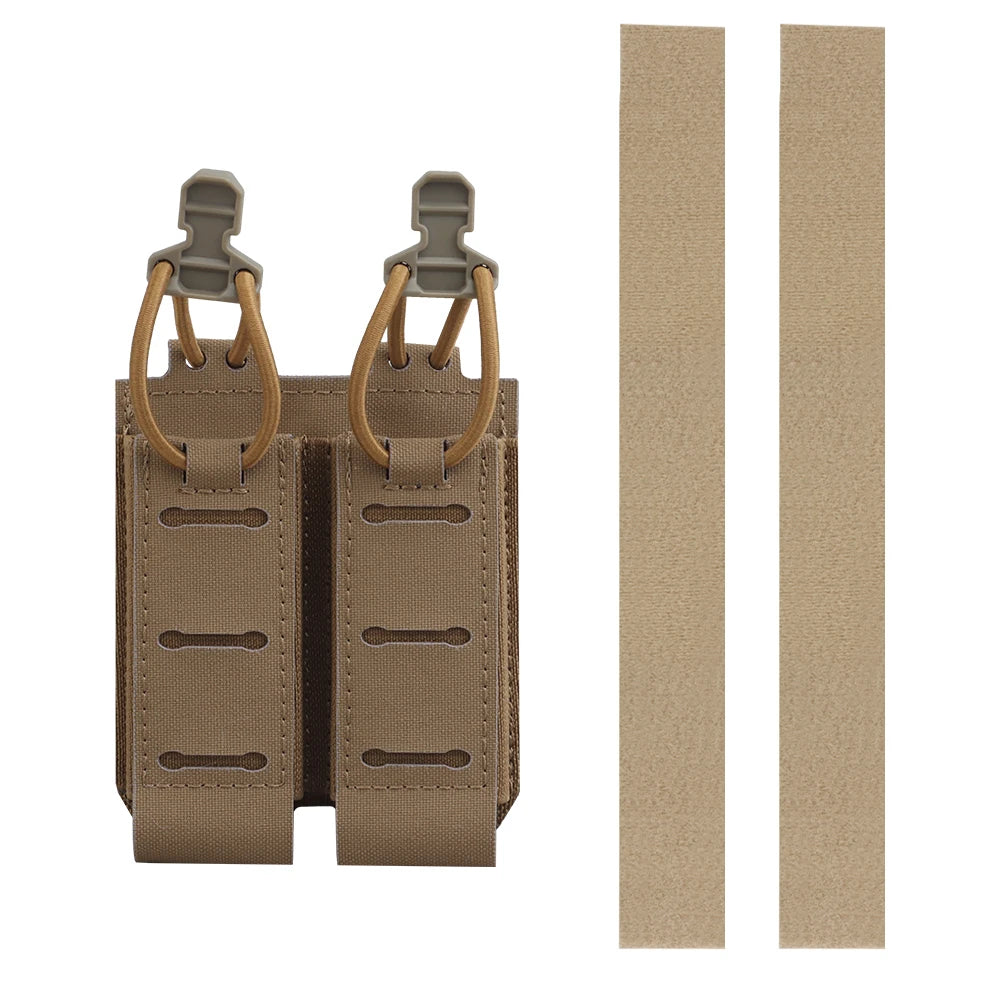 OPHIDIANTAC   Dual Pistol Magazine Pouch Hand Pull Retainer for Molle System Magazine Pouch Belt Vest Accessory Pouch