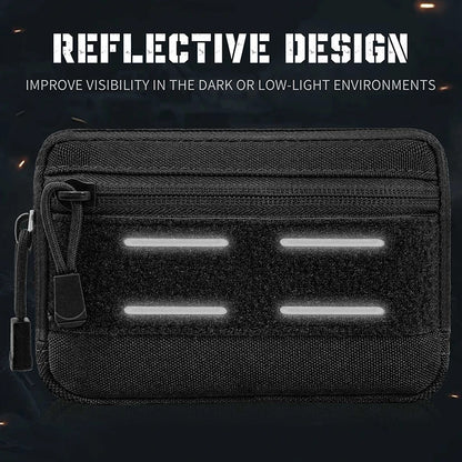 Unisex Tactical Waist Bag Small Molle Utility Pouches Multi-Purpose Horizontal Modular EDC Tools Bag Laser Cut Admin Belt Pouch