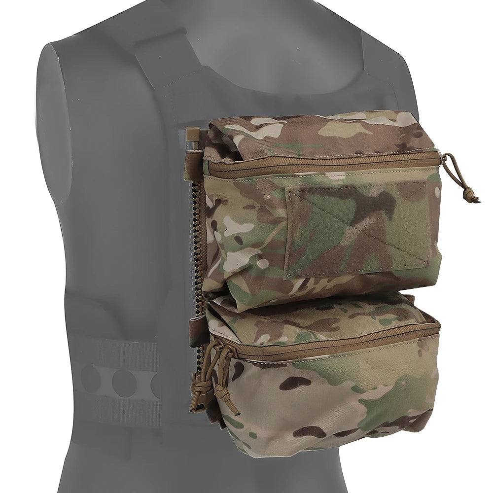 V5 FCPC Tactical Vest Backplate Supplement Sub-package Militar Airsoft Hunting Vest Plate Carrier Mag Double Sundries Pouch