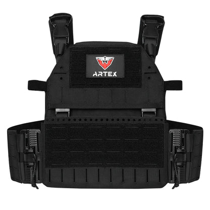 1000D Polyester with Triple Equipment Security Tactical Vest Camo Laser Cut Molle Quick Release Plate Carrier Tactical Vest