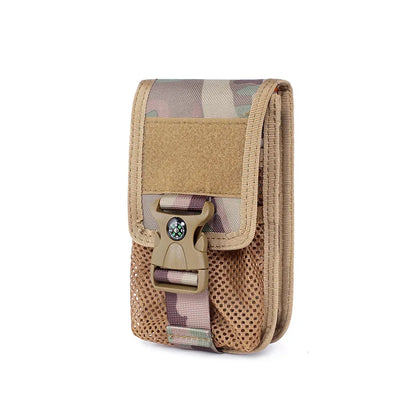 Tactical Double-layer Phone Pouch Hunting Camouflage Molle Bags Outdoor Hunting Molle Fanny Bag Waist Bag Outdoor Sport Bag