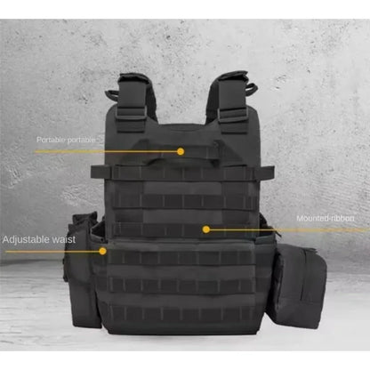 Kids Level III Bulletproof Vest Camouflage Tactical Body Armor Breathable Multi Functional 6094 Vest Stab Proof