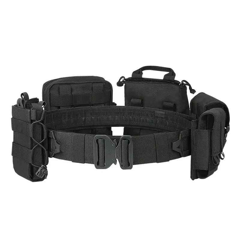 Tactical Vest Tactical Combat Duty Utility Belt Tactical Waist Bag 8 in 1 ATFG MOX Camouflage Molle Combat Belt With Pouches