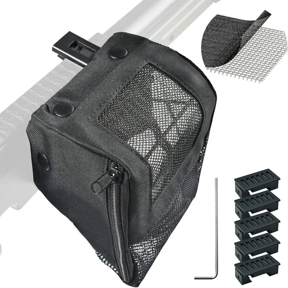 Brass Catcher Heat Resistant Steel Mesh Thickened Nylon Shell Catcher Net with 5 Pic Rail Fixers Mountable Quick