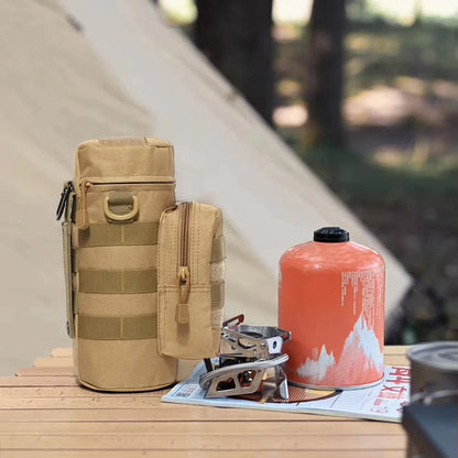 Tactical Molle Water Bottle Pouch - Durable Carrier for Outdoor Travel, Camping, Hiking, Cycling, Fishing & Hunting
