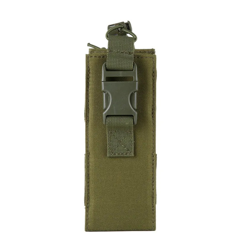 New Tactical Water Bottle Bag Molle Nylon Kettle Cover Waist Pouch Walkie-talkie Pouch Outdoor Hunting Hiking Cycling Accessory