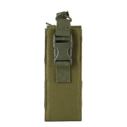 New Tactical Water Bottle Bag Molle Nylon Kettle Cover Waist Pouch Walkie-talkie Pouch Outdoor Hunting Hiking Cycling Accessory