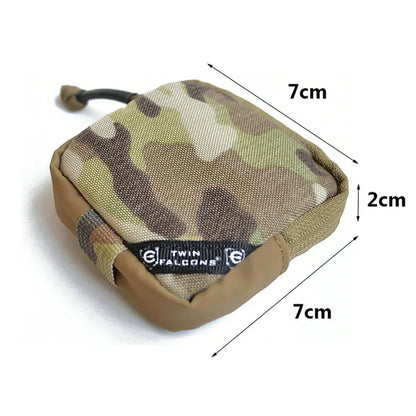 Outdoor Tactical Mini Accessories Pouch for Earphone EDC Key Bag Pouch Coin Purse Wallet Zipper Tool Bag P041
