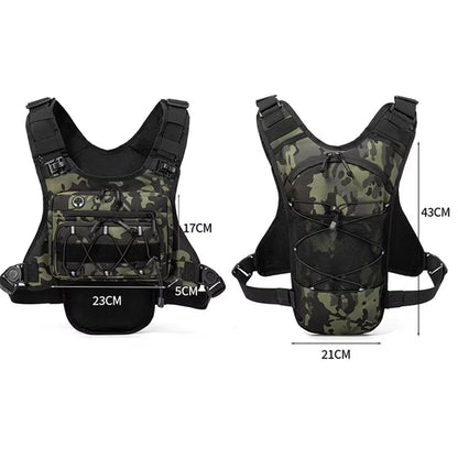 Running Chest Pack Hydration Vest For Cycling Hiking Bicycle Race Marathon Bag Men Women Sports Tactical Pouch Camping Backpack
