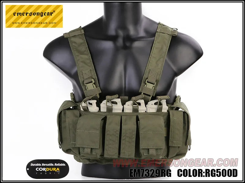 Emersongear MF Style Tactical Chest Rig UW Gen IV Hunting Vest Harness Split Front Carrier Waist Mag Bag