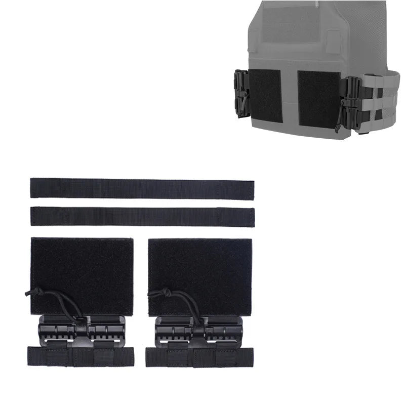Hunting Tactical Vest Quick Release Buckle Set Molle Quick Removal Buckle With Hook and Loop Fastener For JPC CPC NCP 420 Vest