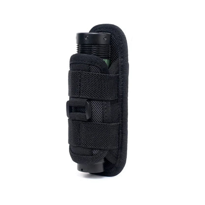 Molle flashlight bag, 360 degree rotatable flashlight cover, hunting lighting accessories, survival kit