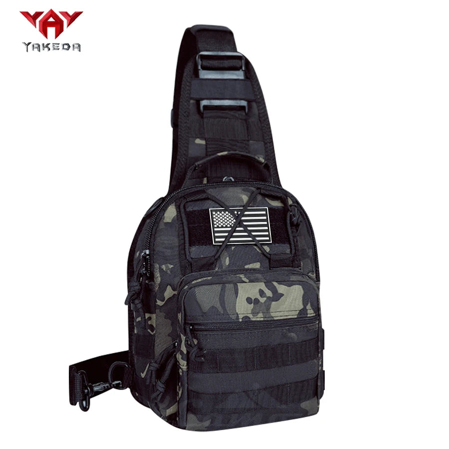 YAKEDA Multifunctional Outdoor Sling Bag, Casual Travel Chest Pack, Durable Daily Use Crossbody Bag for Men & Women