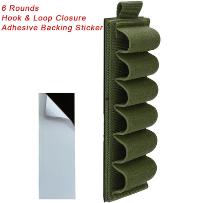 16 Rounds 12GA Shotgun Shell Holder Tactical Molle Waist Bandolier Shotshell Ammo Pouch for 12/16/20 Gauge