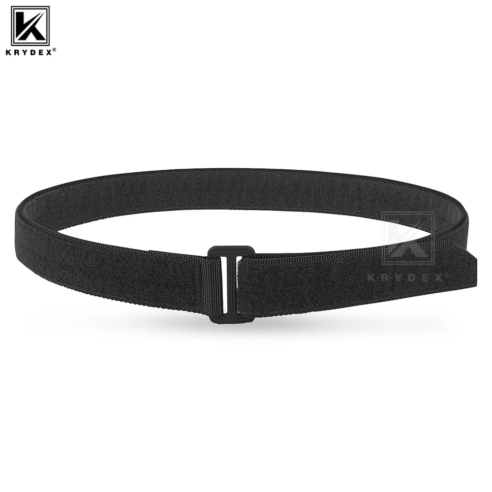 KRYDEX Tactical EDC Belt 1.5" Duty Concealed Carry Base Belt Hook & Loop Inner Belt Men Waist Belt Outdoor Hunting Acessories