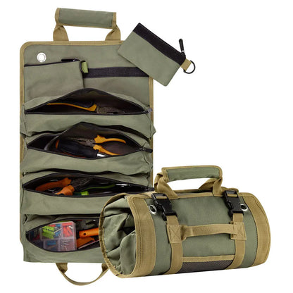 Compact and Portable Hardware Tool Storage Bag, Roll-up Design, Also Suitable for Hunting and Fishing