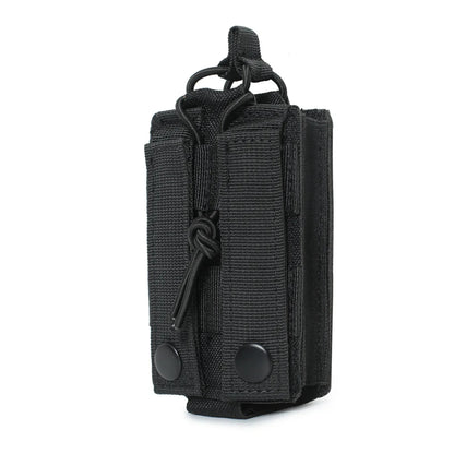 M4 M16 AR15 5.56mm Magazine Bag MOLLE Single Magazine Leather Case EDC Fanny Pack, Laser Cut Open