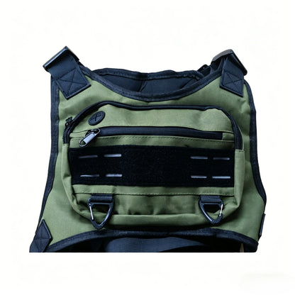 Outdoor Tactical Vest Multi-Functional Waterproof Wear-resistant Backpack Men's Tactical Chest Bag for Hunting Fishing Camping