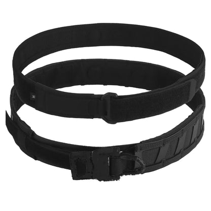 Airsoft Battle Belt Outdoor Hunting Militar Training Tactical Belt MOLLE System Magnetic Waist Belt Ranger Green M/L/XL