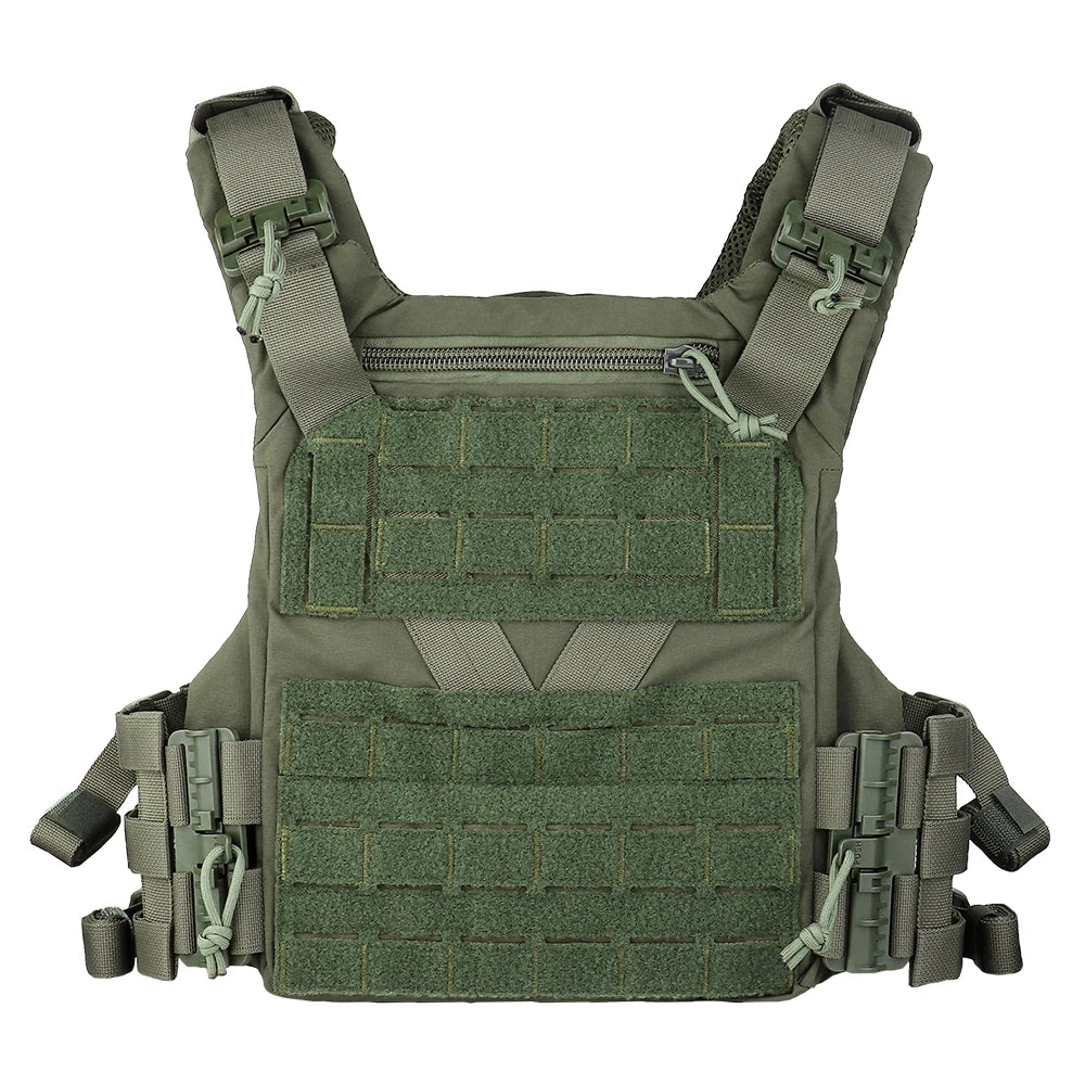 Tactical K19 Vest Full-Size Tactical Plate Carrier Hunting Shooting Protective Vest Adjustable Waist Size Molle System for Mag