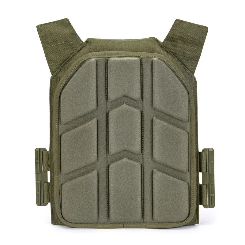 2 Pieces Removable Molded Tactical Vest Pad for Paintball Game Vest Tactical Plate Carrier Vest Cushion 26x33cm