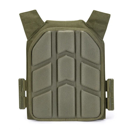2 Pieces Removable Molded Tactical Vest Pad for Paintball Game Vest Tactical Plate Carrier Vest Cushion 26x33cm