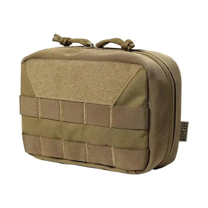 OneTigris MOLLE Pouch, Tactical Admin Pouch Belt EDC Tool Organizer Zippered Utility Waist Pack 7.5"x5"x2"