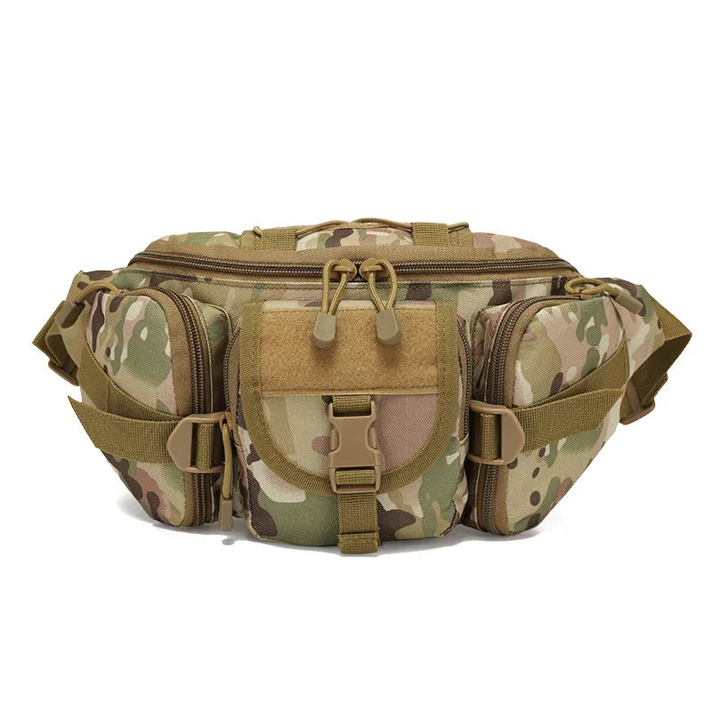 Outdoor Sports Waterproof Waist Bag Camping Multifunctional Men's Fishing Waist Bag Camouflage Backpack