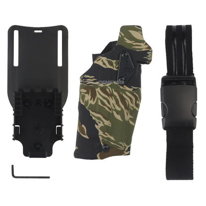 Airsoft Tactical Holster for G17 Gen4 19 with X300 X300U Light Quick Release Pistol Case with Strap Shooting Accessories