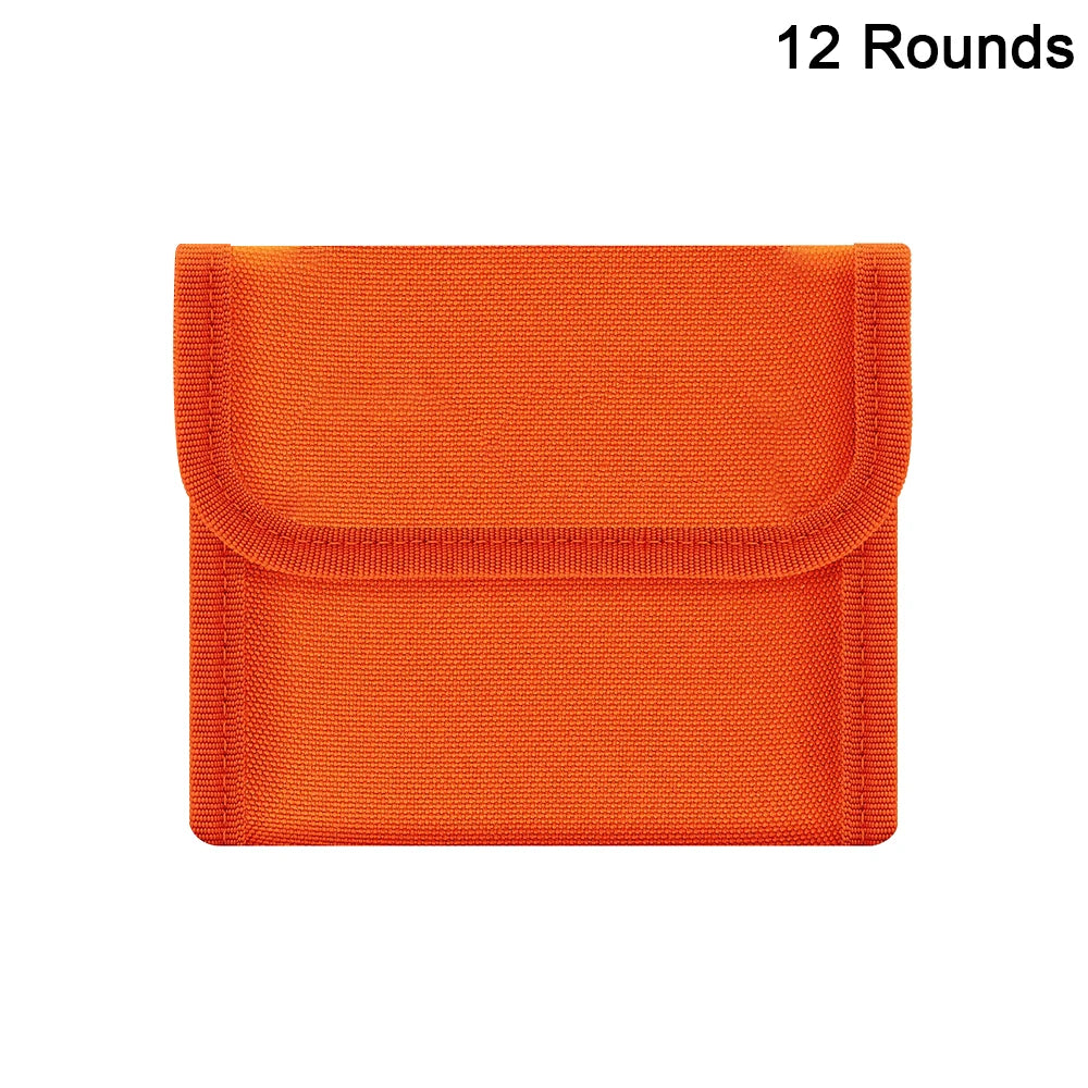 12/14 Rounds Tactical Rifle Ammo Pouch Buttstock Shell Holder Cartridge Carrier Utility Bullet Bandolier Carrier for .223/.30Cal