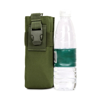 Tactical Molle Radio Walkie Talkie Pouch Water Bottle 600D Nylon Kettle Cover Hunting Waist Pouch Outdoor Hiking Camping Holder