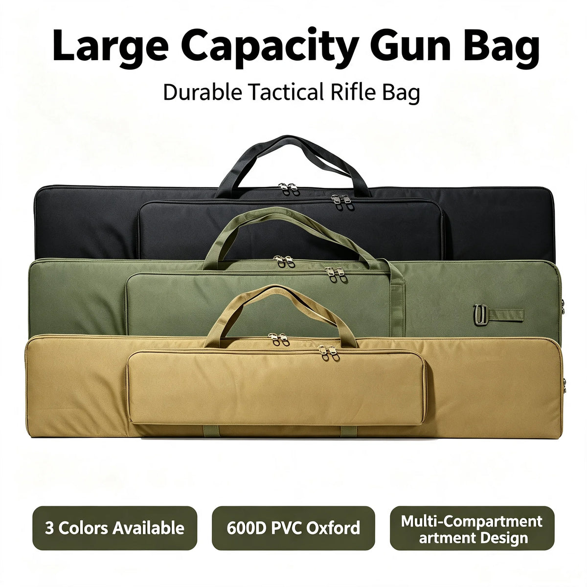 Large Capacity Hunting Rifle Storage Bag Wear-resistant  Tactical Airsoft Gun Carry Case for Outdoor Camping Shooting CS
