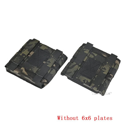 Tactical Ultralight Side Plate Pouch 6x6 Side Armor Carrier Pouch EVA Pad Sundry Bag for TMC AVS LV119 JPC Hunting Vest