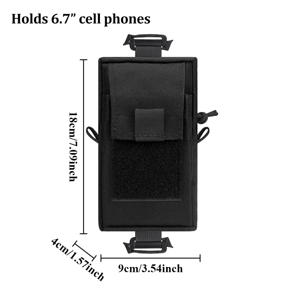 Molle Tactical Waist Bag Outdoor Emergency Edc Pouch Phone Pack Outdoor Backpack Shoulder Strap Accessory Bag Molle Bag